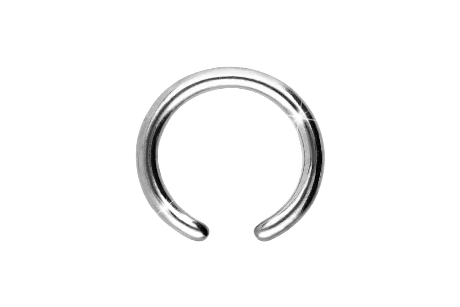 Titan Klemmkugelring Piercing ohne Kugel